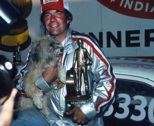 Bruce Sizemore and Muffin at the 1978 NHRA US Nationals